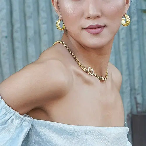 Square Toggle Clasp Chain Necklace My Store