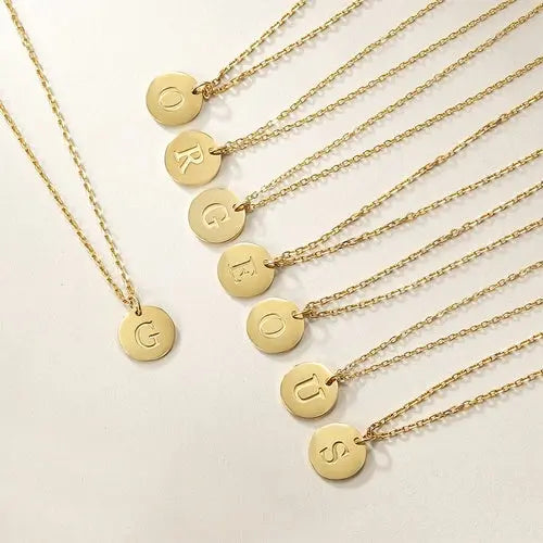 Gold Initial Charmy Necklace My Store