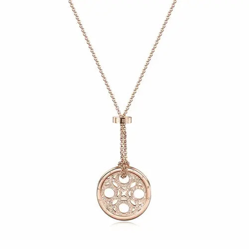 CZ Clover Medallion Necklace My Store