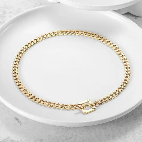 Square Toggle Clasp Chain Necklace My Store