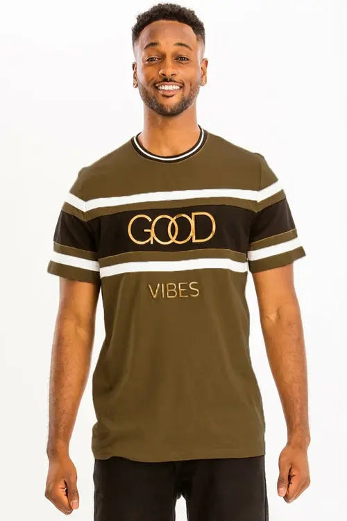 Brown Good Vibes T-Shirt    My Store