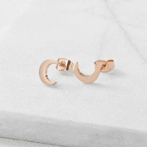 Moon Stud Post Earrings    My Store