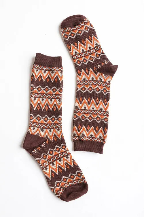 Cozy Tribal Pattern Socks    My Store