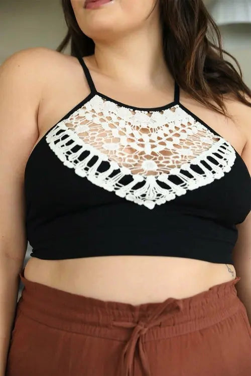 Crochet Lace Bralette Plus My Store