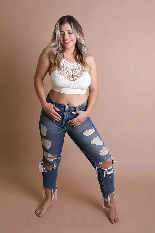 Crochet Lace Bralette Plus My Store