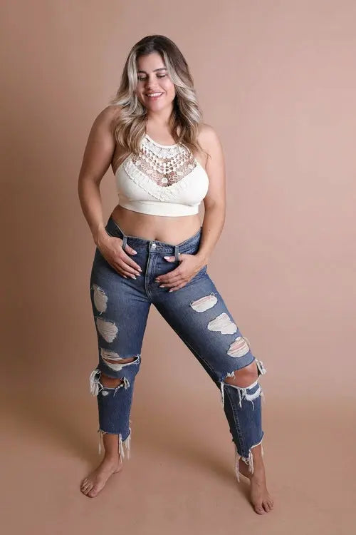 Crochet Lace Bralette Plus My Store