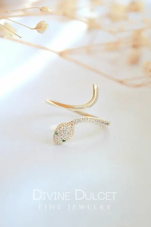 24 Karat Slytherin Adjustable Ring My Store