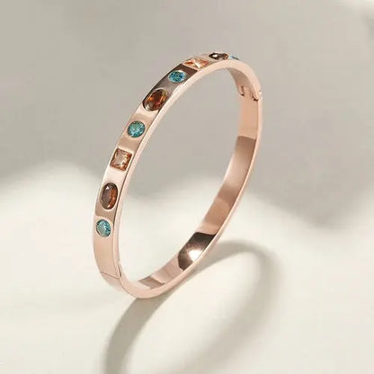 MULTI-STONE HINGE BANGLE    My Store