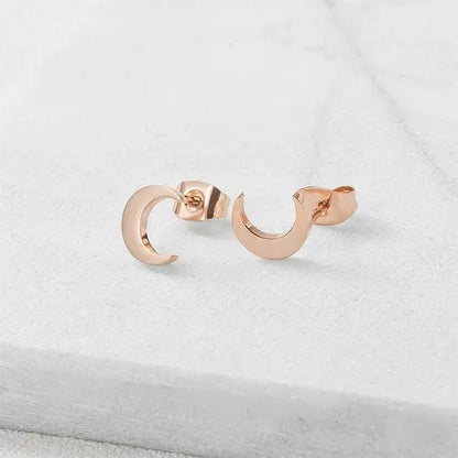 Moon Stud Post Earrings    My Store