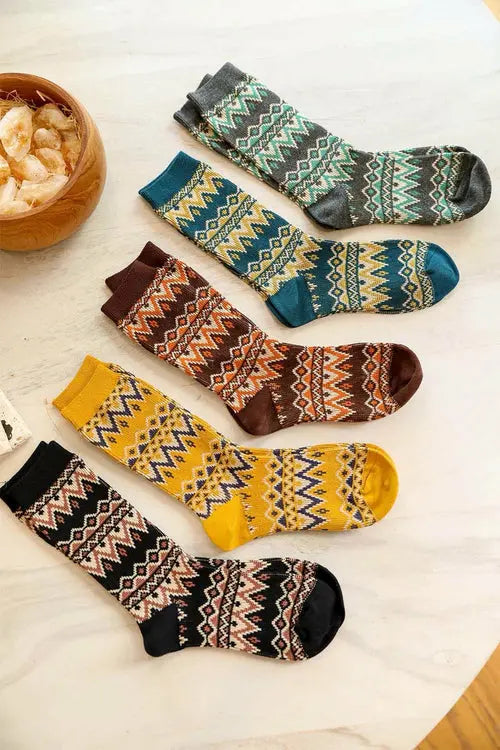 Cozy Tribal Pattern Socks    My Store