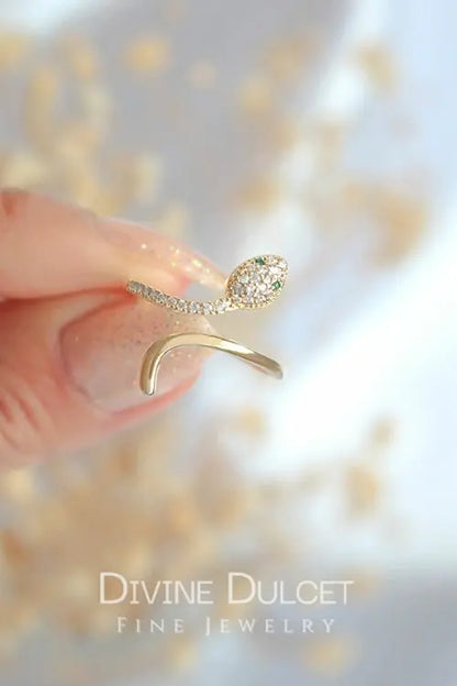 24 Karat Slytherin Adjustable Ring    My Store