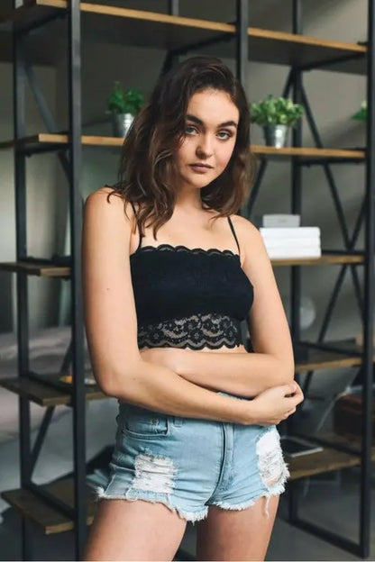Wide Lace Bandeau    My Store